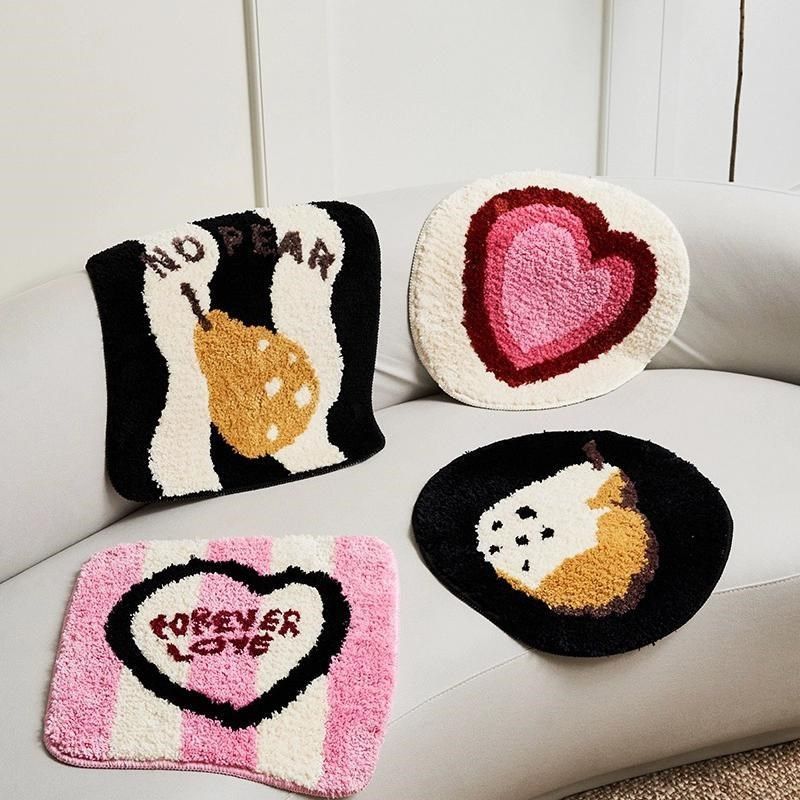 北欧风簇绒椅垫家用四季办公室防凉久坐屁股垫学生沙发垫爱心坐垫,居家布艺,椅垫,淘宝优惠券,粉丝福利购,淘宝优惠卷