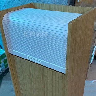 塑料PVC卷帘门帘推拉移门隐藏式百叶折叠门床不占空间走轨道