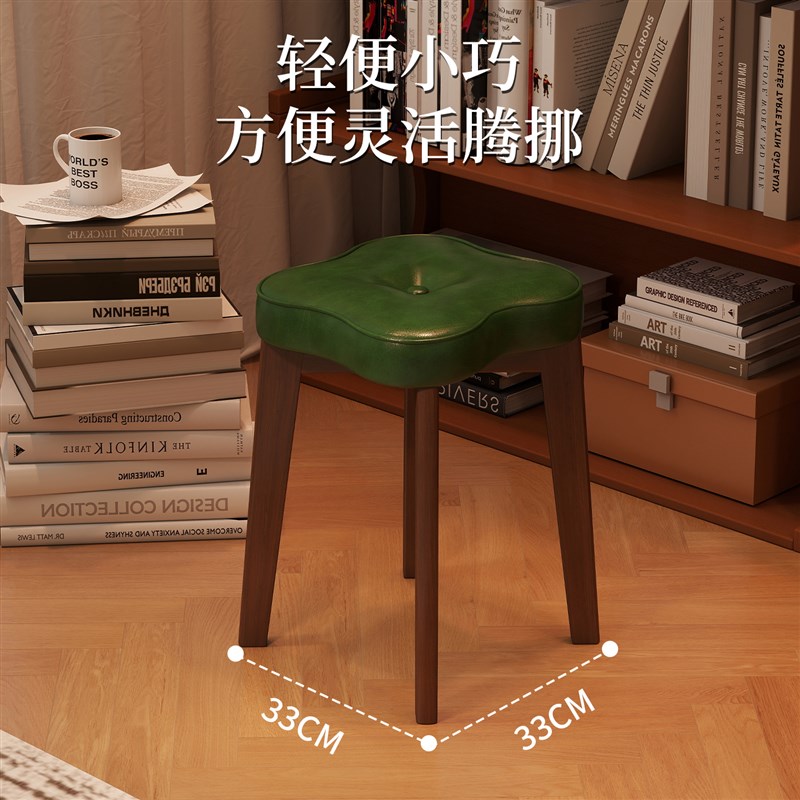 实木凳子家用可叠放板凳餐厅客厅休闲备用凳餐桌吃饭木凳子换鞋凳