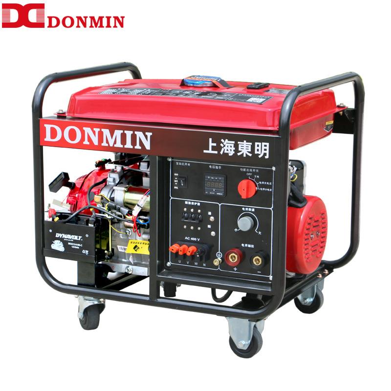 东明汽油发电电焊两用一体机三相5kw焊3.2-4.0焊条电启动SHS210D