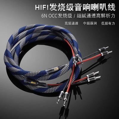 AudioXSOCC发烧级音响线喇叭线单晶铜镀银主音箱线功放音频连接线