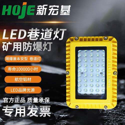 隔爆型LED巷道灯稳定安全煤矿井下照明灯DGS24/127方形款