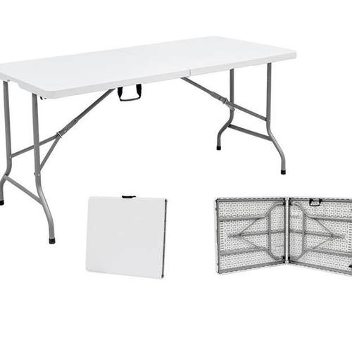 Z152供应吹塑折叠桌便携式会议长条桌简易家用折叠餐桌户外桌