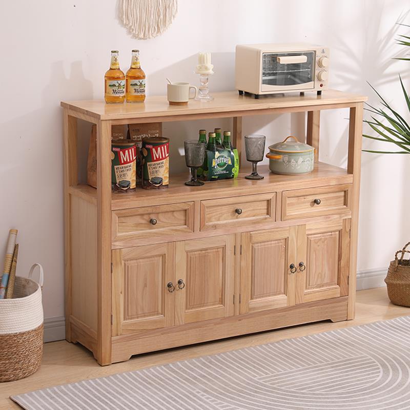 9C餐边柜斗柜实木收纳储物柜置物架柜子客厅玄关柜茶水柜复古一体