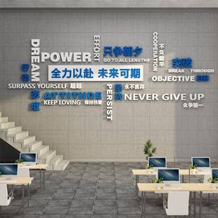 企业文化公司办公室墙面装 饰画励志标语618电商氛围布置进门形象