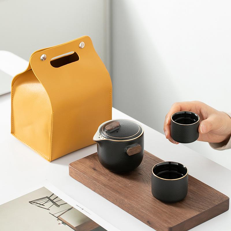 便携式旅行茶具小套装备户外包随身功夫泡茶壶茶杯简易单人快客杯