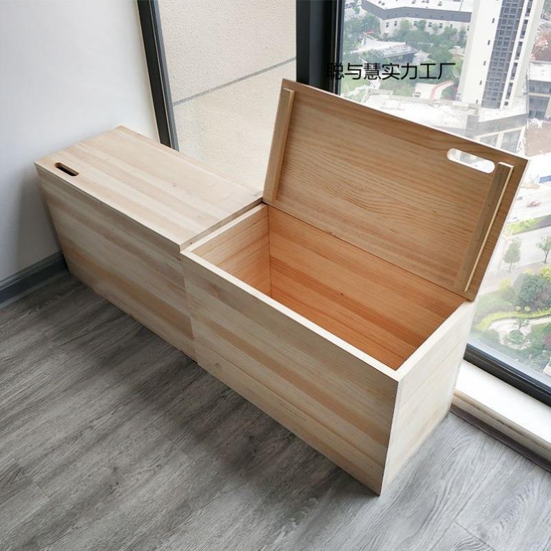 收纳箱榻榻米木箱子定制拼接床实木客厅多功能床边地台柜高箱组