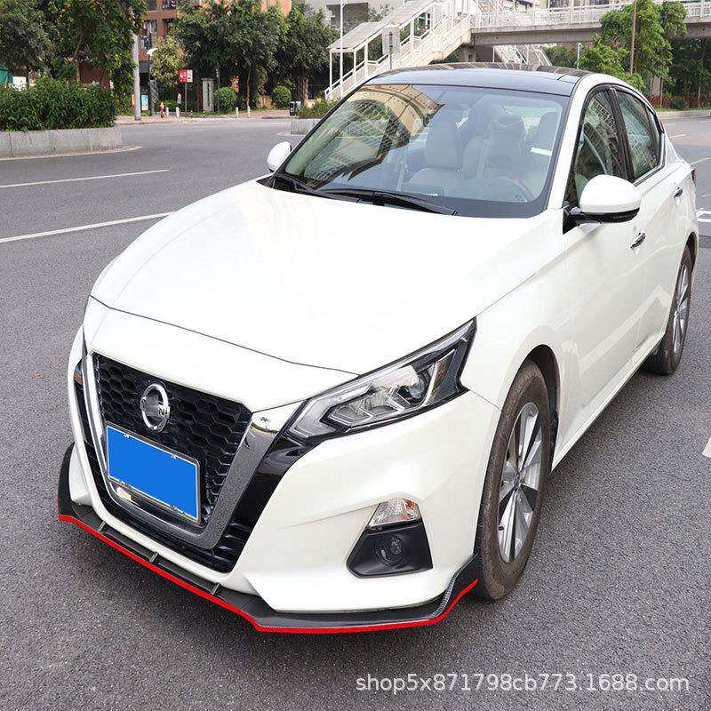 适用2019款第七代天籁改装饰前铲大包围前唇防撞改装前铲小包围