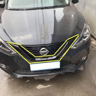 19款 22经典 轩逸中网饰条前中网装 饰20 轩逸 饰贴U型装 适用于16