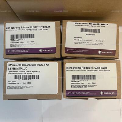 Entrustsigma证卡打印机525900-004白色带适用于德卡DS1DS2DS3