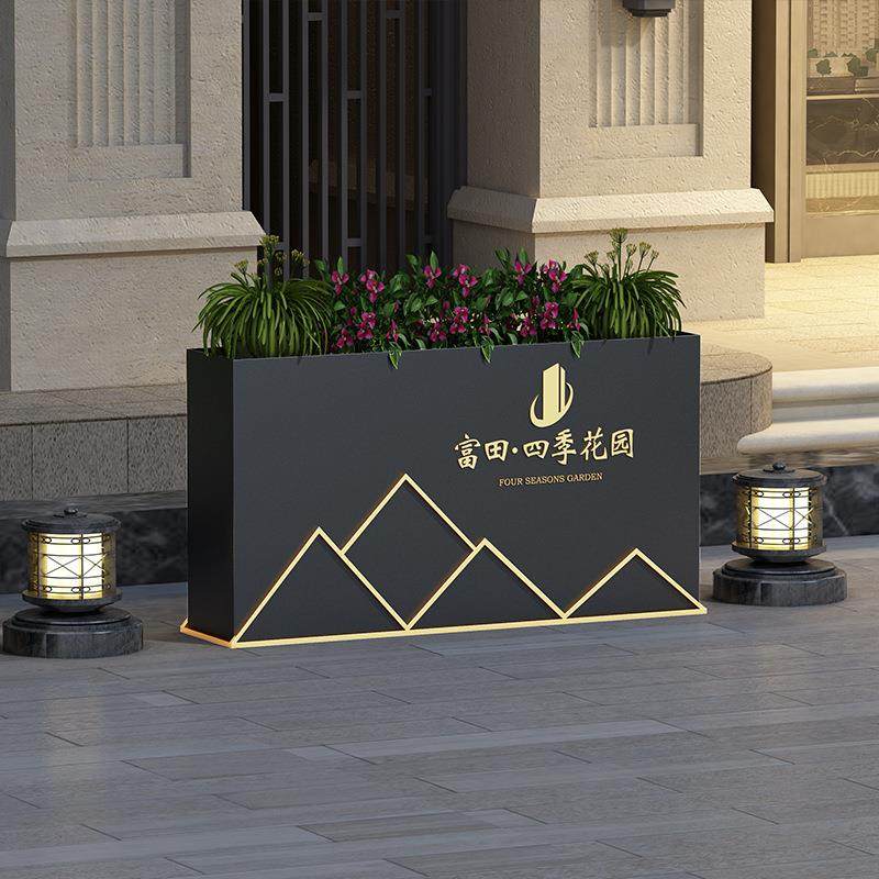 铁艺户外花箱组合商业广场隔断花盆庭院外摆花槽售楼部不锈钢花坛,鲜花速递/花卉仿真/绿植园艺,割草机/草坪机,淘宝优惠券,粉丝福利购,淘宝优惠卷