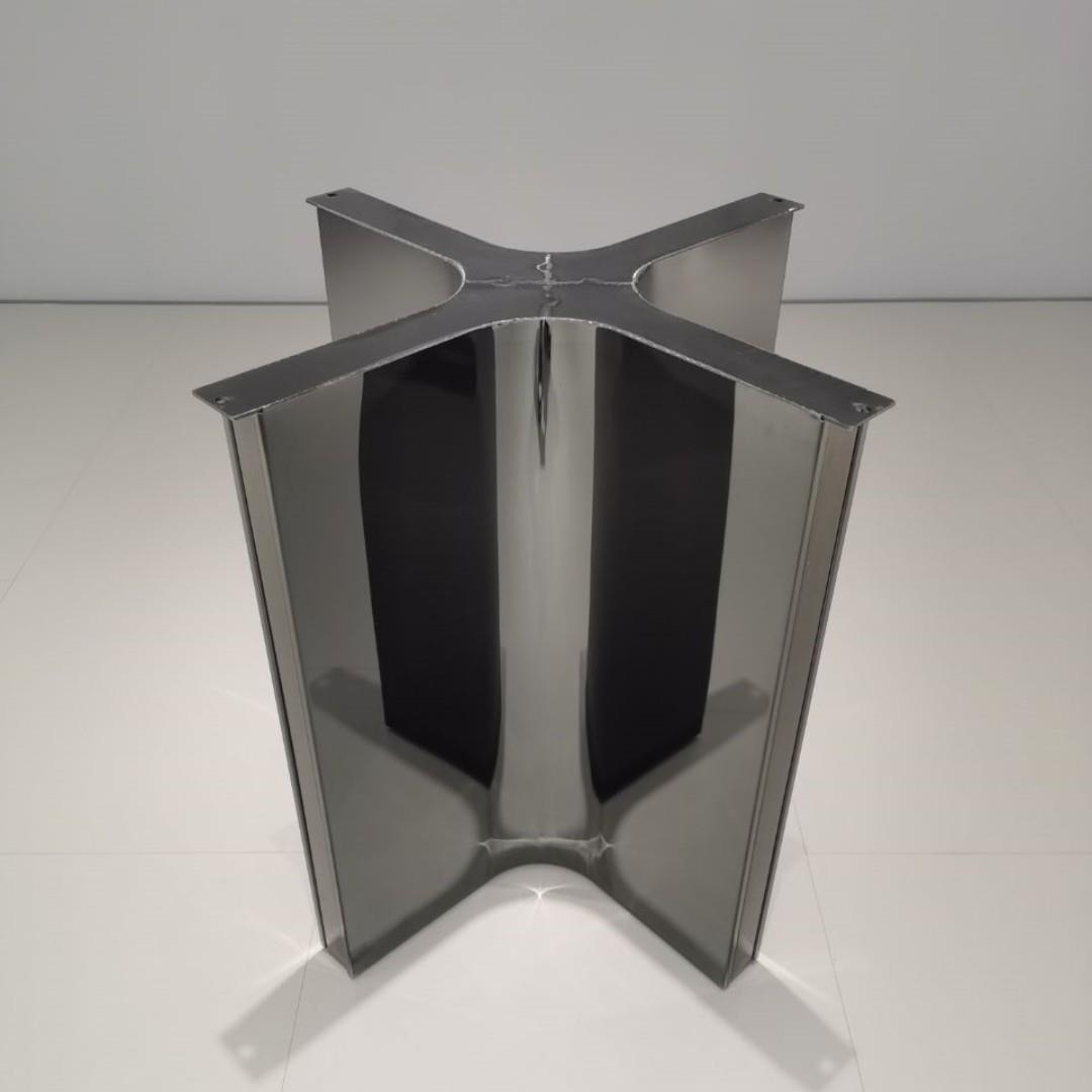 工厂零售轻奢不锈钢餐台脚支架设计师款桌腿家用餐桌金属底座