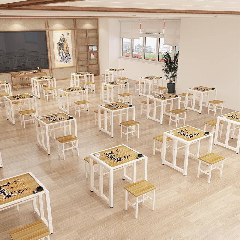 围棋象棋辅导班桌培训桌书法绘画桌学生社区美术多用途课桌子桌椅