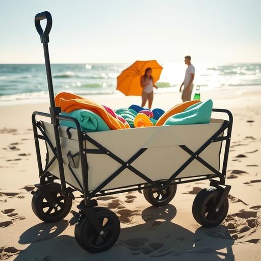 露营手推车可折叠户外金属野餐摆摊小推车营地拖车桌板野营车