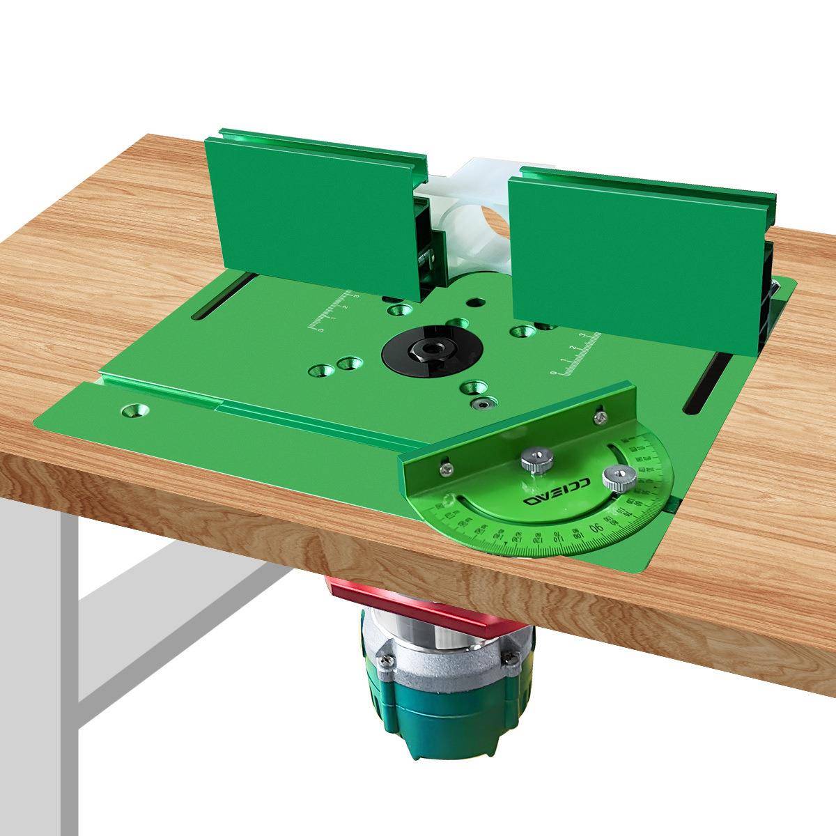 C8-木工雕刻机倒装板电木铣倒装板铝合金倒装板修边机木工工具