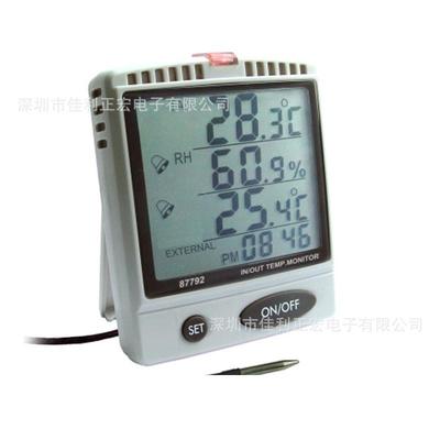 衡欣AZ87792温湿度计监控仪可编程报警功能外接温度探针