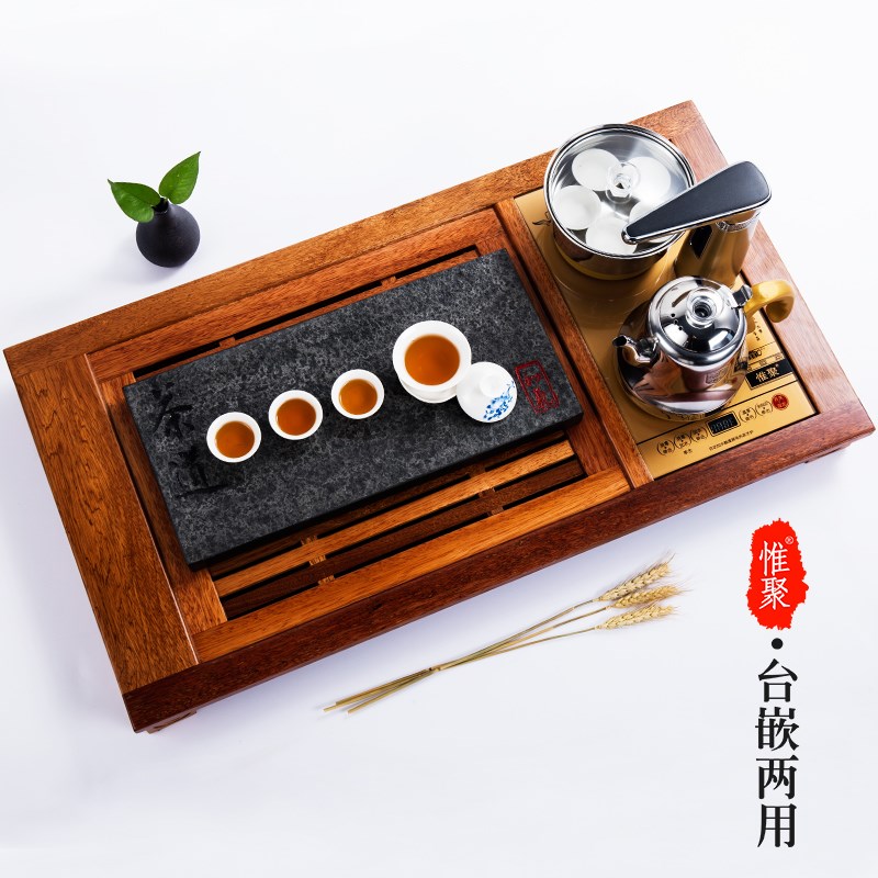 全自动上水壶电热烧水壶泡茶茶台一体嵌入式茶桌茶具电磁炉