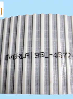 白色PU同步带 加PU胶挡聚氨酯同步皮带输送钢条设备工业皮带