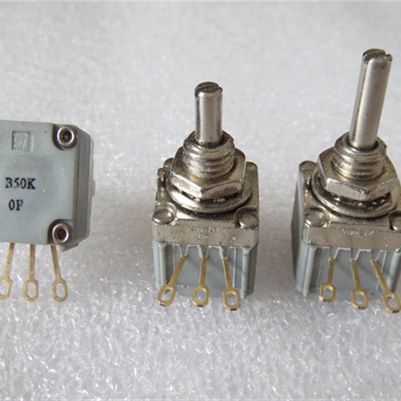 P260P-D1AS2AB进口美国BI单联B50K金脚电位器柄直径3.3螺纹6.3