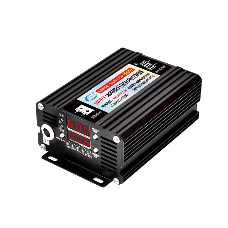 太阳能升压充电控制器电动车充电器48V60V72V三档可调铅酸锂电池