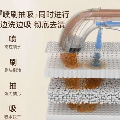布艺沙发清洁机喷抽吸一体免拆洗地毯床垫S窗帘清洗机神器