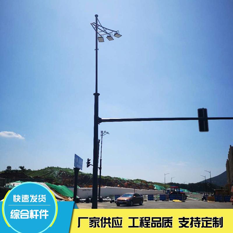 厂家供应交通信号灯LED诱导屏杆F屏T杆F杆指示牌杆等各类综合杆