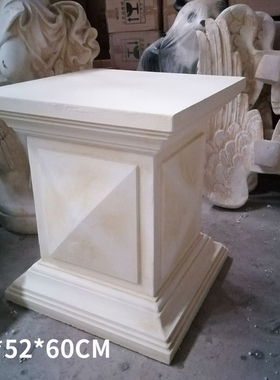 欧式雕塑花盆底座加高工艺摆件室内方型艺术罗马柱路引