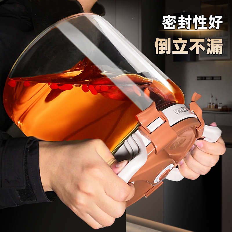 泡酒专用酒瓶泡酒玻璃瓶10斤容器高档加厚密封酒坛酒罐长期存酒桶