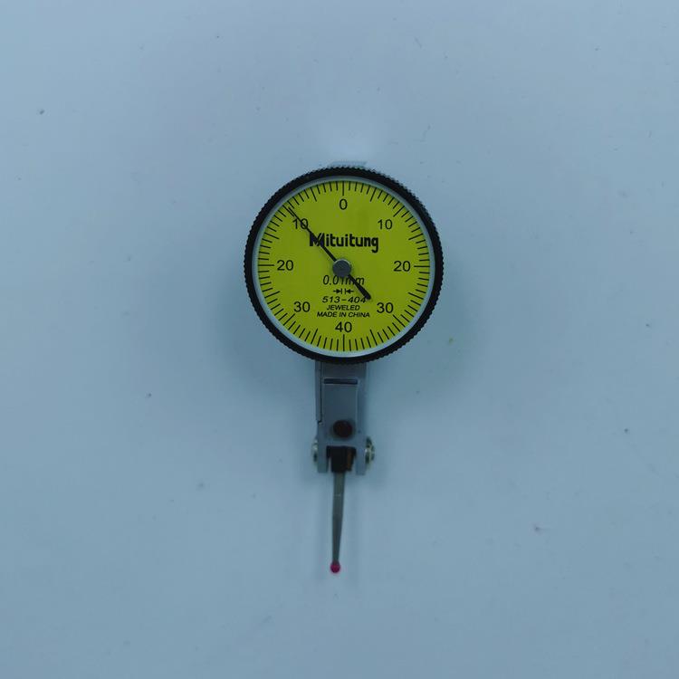 杠杆百分表0-0.8mm红宝石测头杠杆表表座靠表小表盘32mm