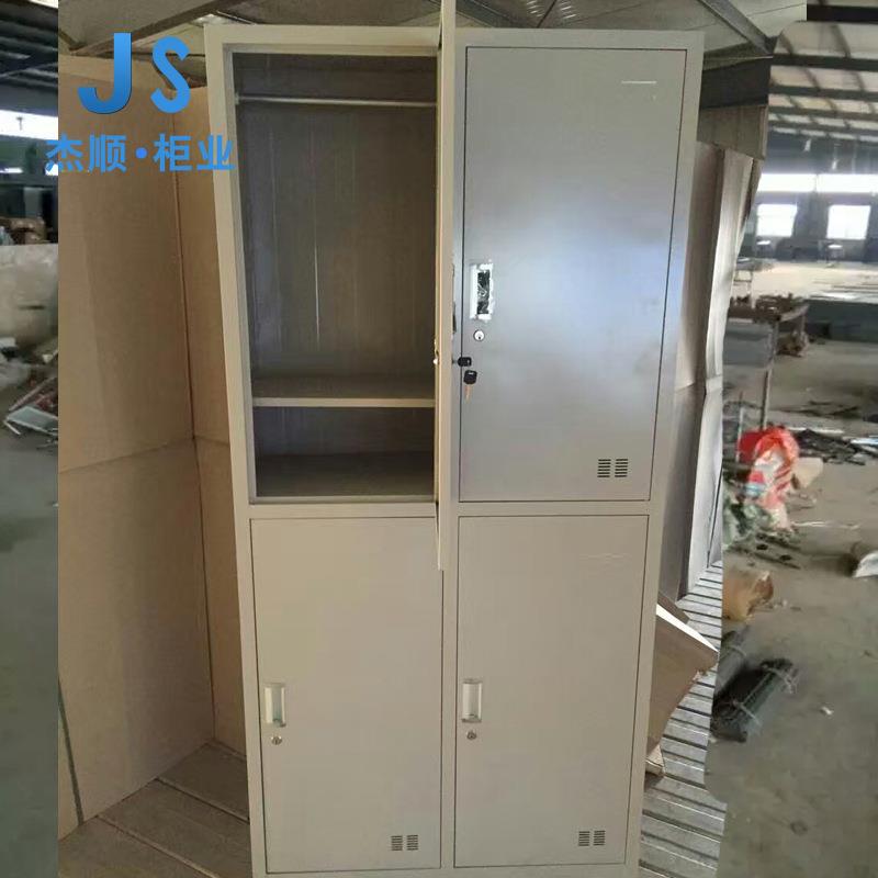 钢制四门铁皮更衣柜4员工学生宿舍储物柜文件柜铁皮更衣柜
