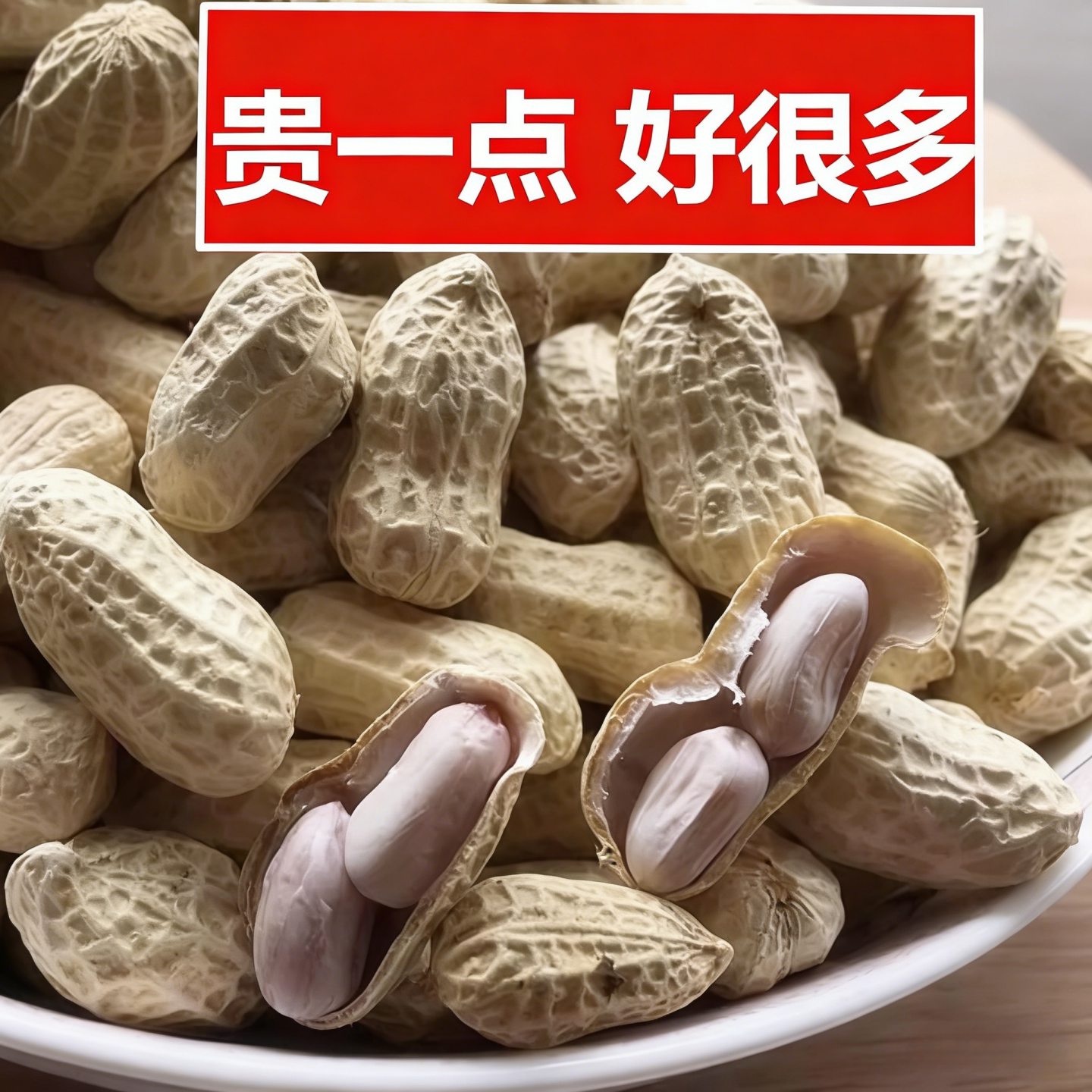 新龙岩水煮花生白晒干盐水煮咸干湿烤500gx2袋装散带壳熟零食特产