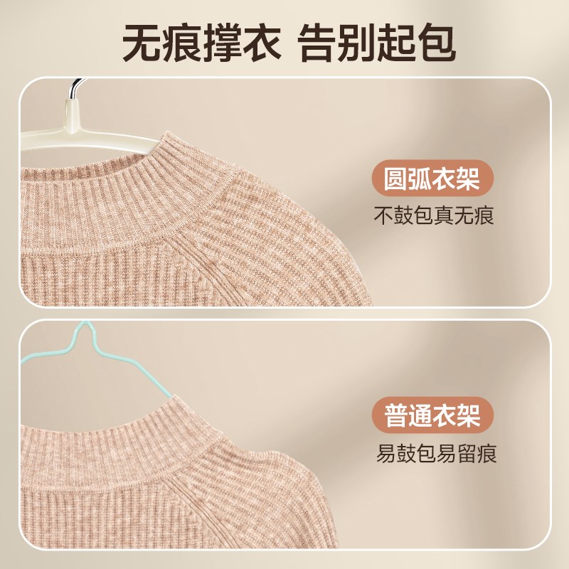 衣架家用挂衣无痕防肩角不起包防滑不锈钢凉晾晒衣服架子衣柜衣撑