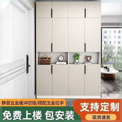 鞋柜家用门口衣帽架一体入户门玄关柜带挂衣架客厅进门靠墙鞋架子