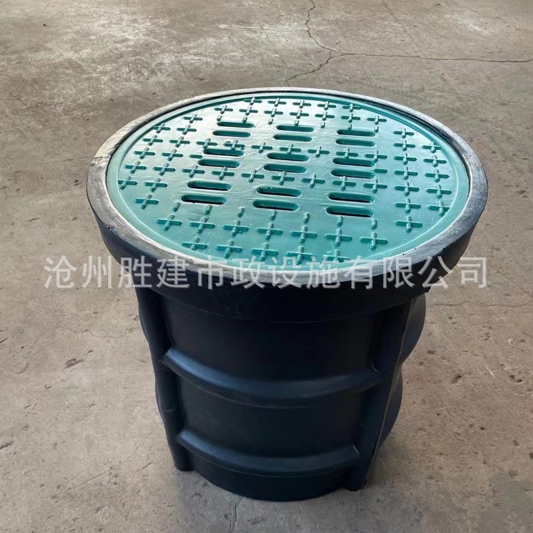 HDPE塑料雨水渗透井污水雨水口溢流收集井盖板井防盗排污沙井盖