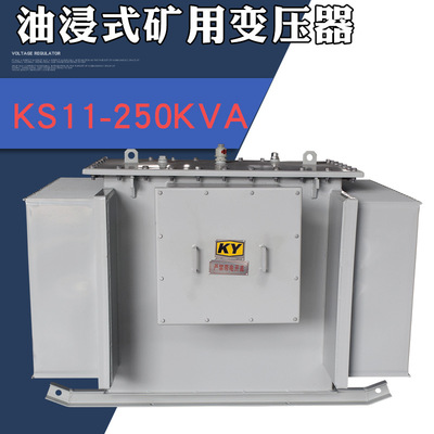 KS11-250KVA油浸式矿用变压器10KV变0.4KV铁矿银矿金属矿用变压器
