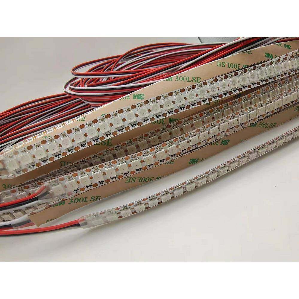 WS28126812幻彩灯带144灯5050RGB贴片内置IC可编程5V机器人灯带