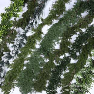 仿真绿植物1.8M圣诞松针松柏叶藤条圣诞节吊顶装饰壁挂PE配件