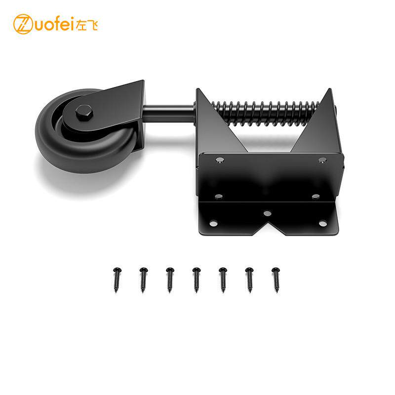 木门PVC栅栏的弹簧门脚轮重型门轮脚轮通用轮子分左右