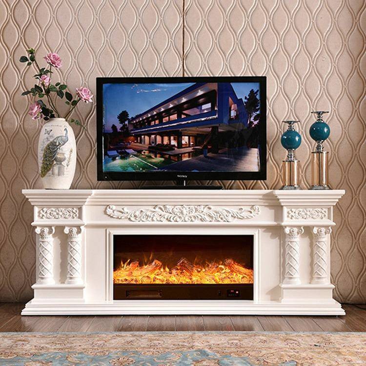 1.5/1.8m/2.2m欧式电子壁炉芯家用仿真火焰装饰柜取暖玄关柜