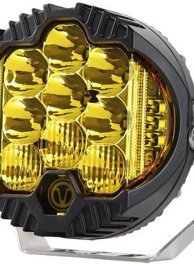 新款工作灯三面发光7寸90W圆牧马人越野车皮卡改装前杠工作大灯