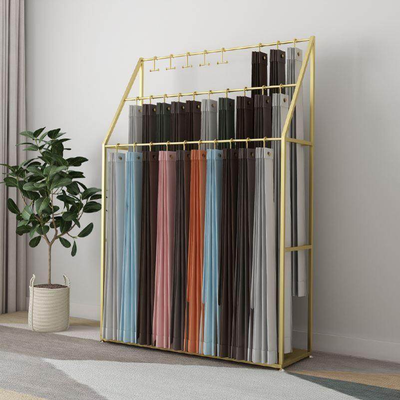 北欧窗帘吊卡展示架家纺布艺落地式陈列架子可移动带轮挂布料样品,居家布艺,入户地垫,淘宝优惠券,粉丝福利购,淘宝优惠卷