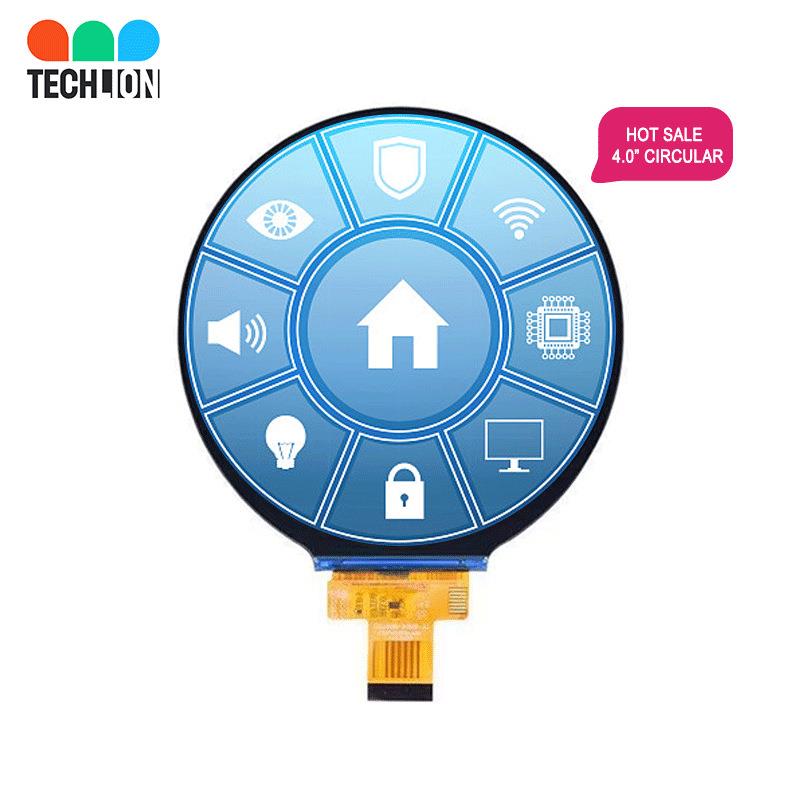 4寸LCDTFT圆屏液晶显示彩屏720*720适用智能家居设备智能音箱等