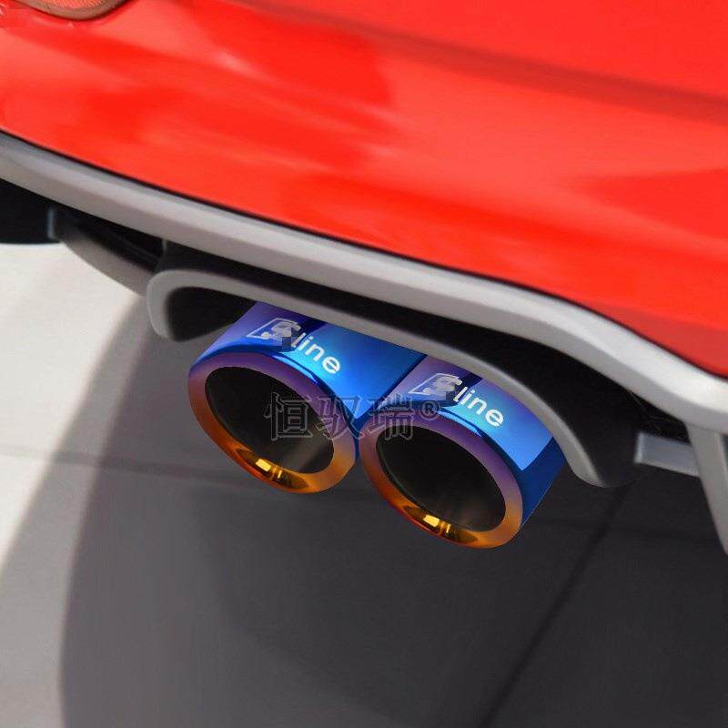 汽车尾喉A4L尾喉Q5适用排气管CC直插式改装排气管