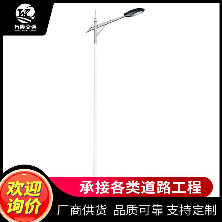 供应led单臂市电路灯套件制作室外照明路灯具Q235量大从优