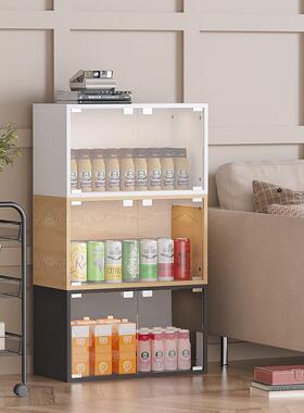 7W展示柜亚克力自由组合收纳柜带门防尘格子柜落地储物柜客厅置物