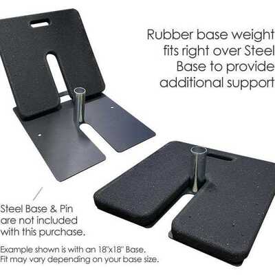 佛山铝合金背景架底座橡胶配重块Flower  Wall Rubber Base