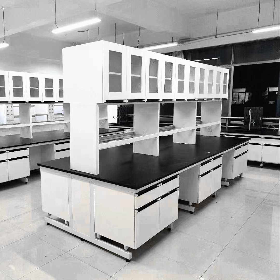 江苏实验室边台试验台工作台中央台操作台全钢实验台化学桌钢木台