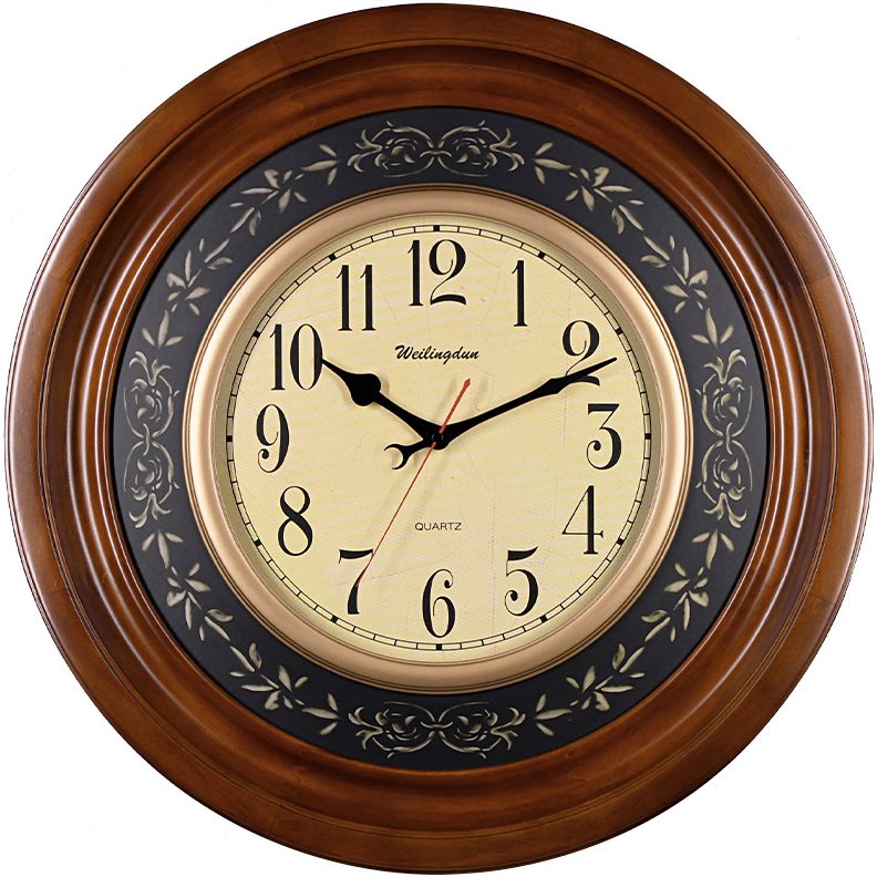 威灵顿静音时钟挂墙石英钟简约客厅家用挂钟大钟表超大极简大气