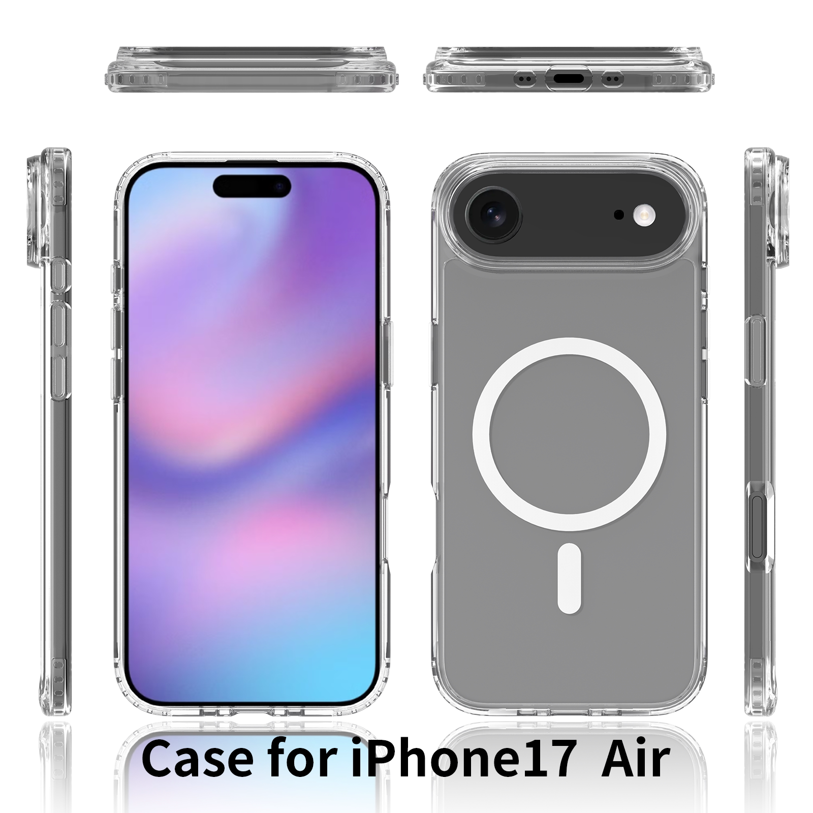 苹果Air2.0mm磁吸透明手机壳图片