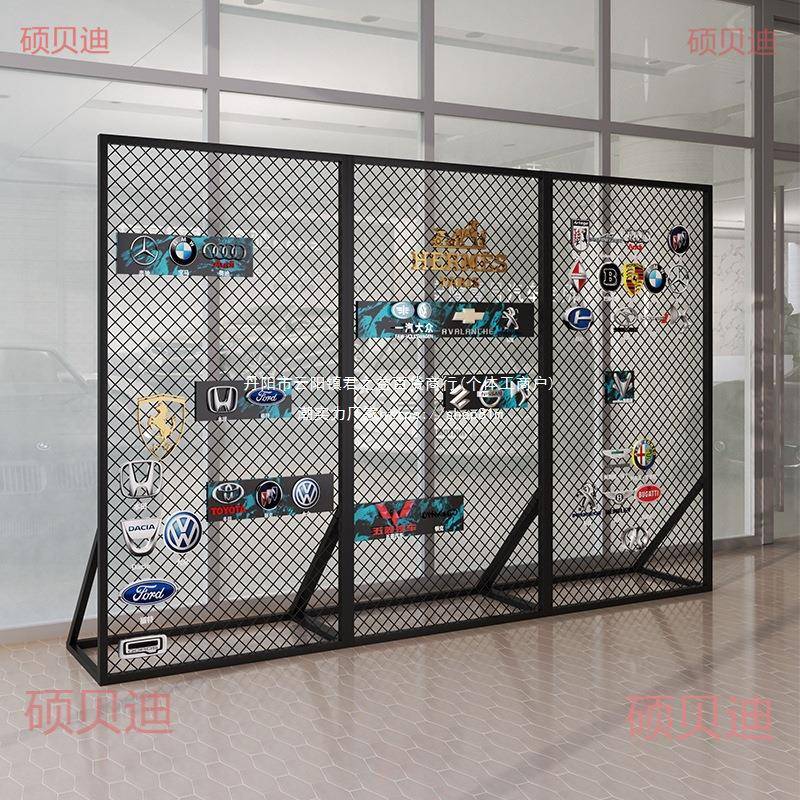 会展活动架网格展示架落地屏风隔断店网架菱形铁立式饰品铁丝网